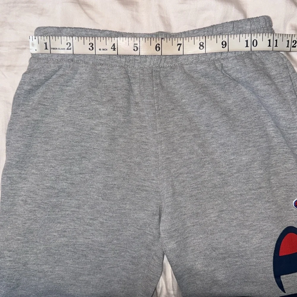 Champion Grey Logo Sweatpants Kids Size S